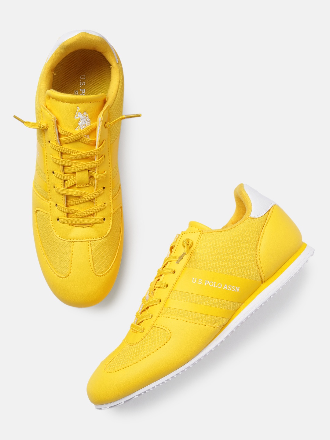 

U. S. Polo Assn. Men Yellow Solid NEMSY Sneakers