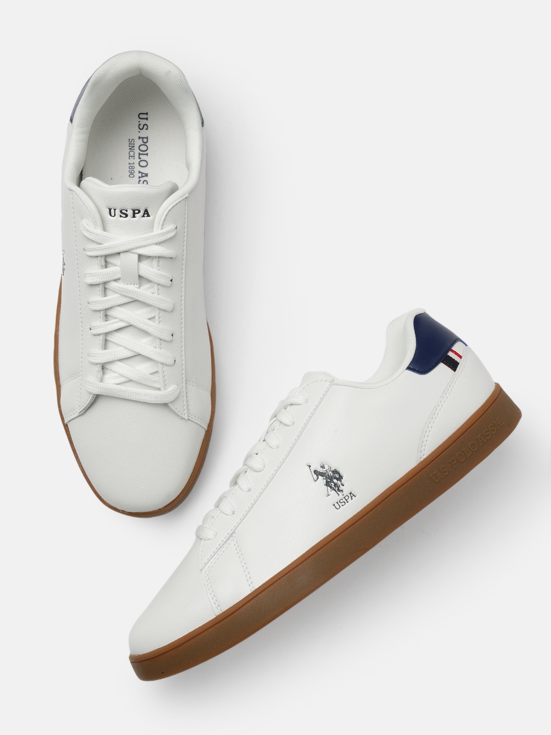 

U.S. Polo Assn. Men Rheece Retro Court Sneakers, Off white