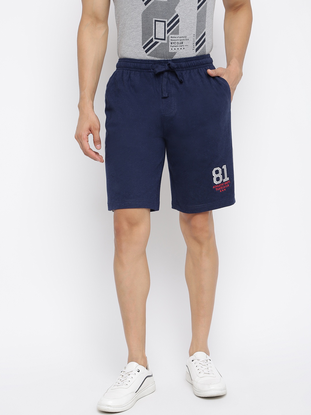 

Van Heusen Smart Tech Easy Stain Release Knit Athleisure Shorts, Navy blue