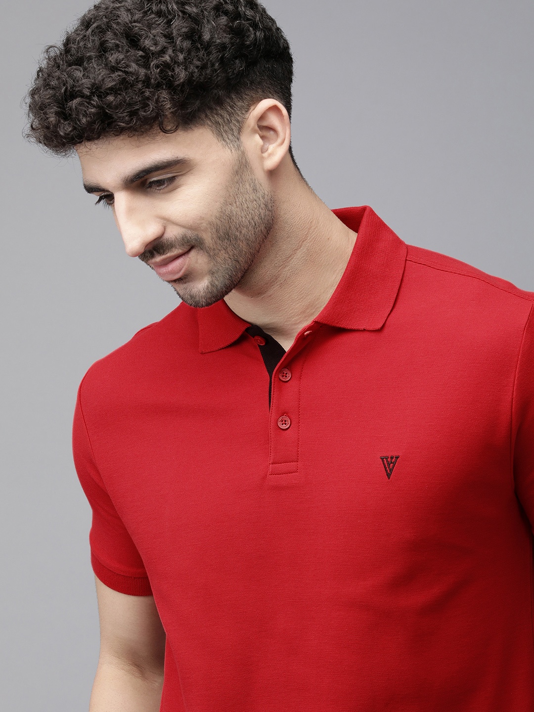 

Van Heusen Colour Fresh Moisture Wicking Polo T-Shirt, Red