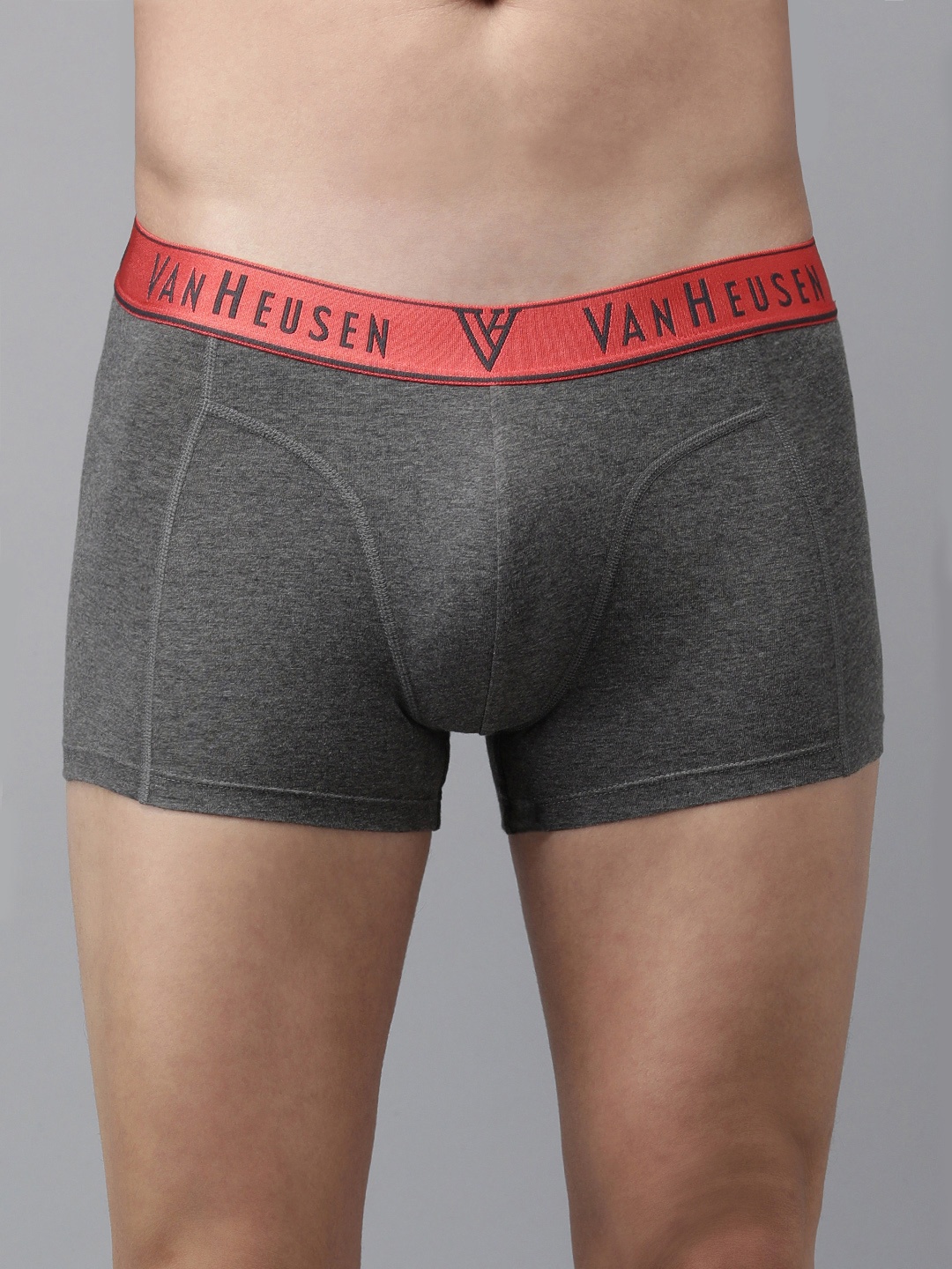 

Van Heusen Men Colour Fresh Elasticized Waistband Trunks, Charcoal