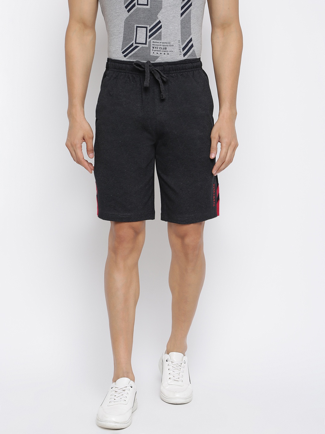 

Van Heusen Athleisure Men Smart Tech Easy Stain Release Knit Shorts, Charcoal