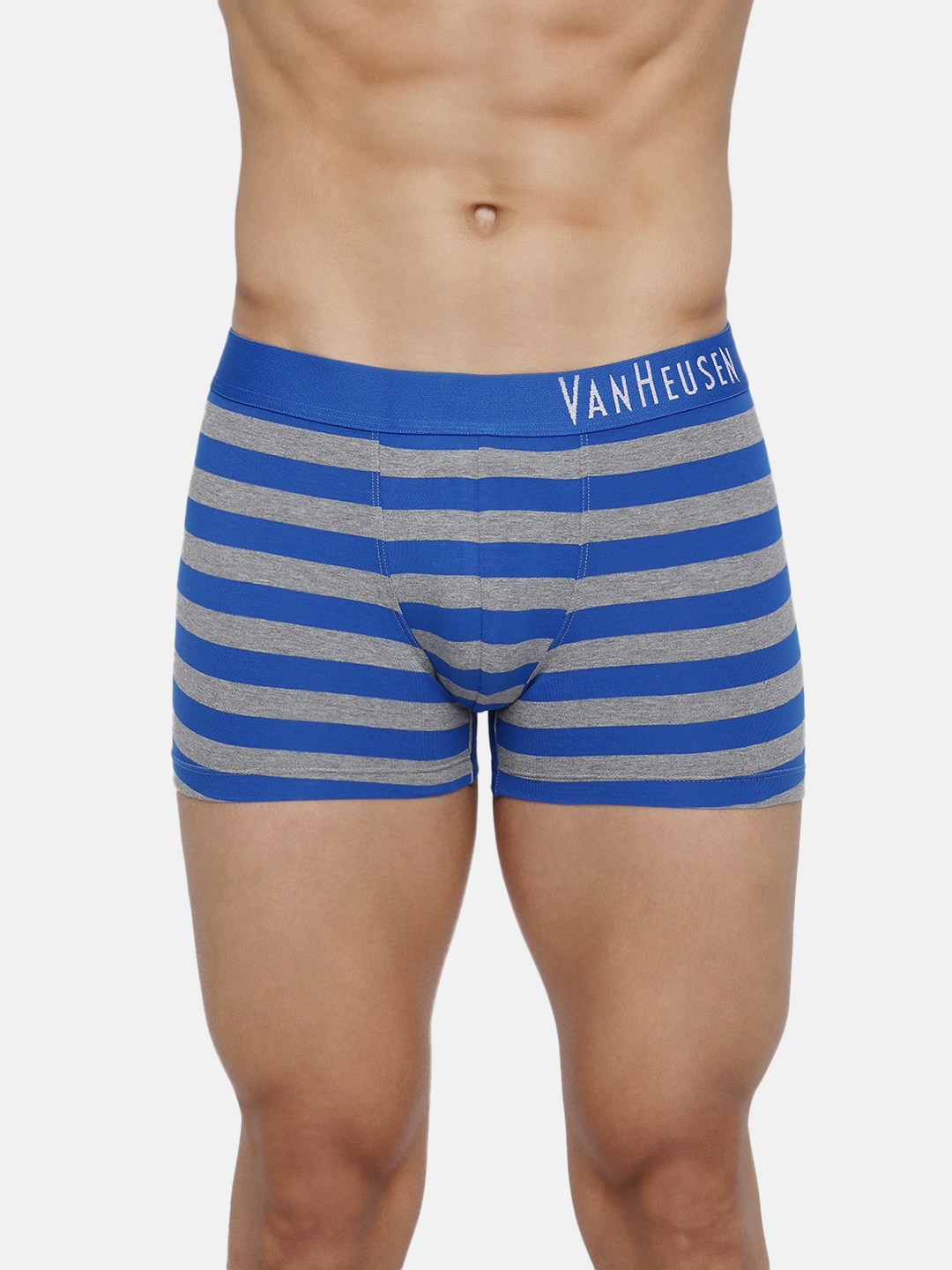 

Van Heusen Men Striped Colour Fresh Ultra Soft Trunk, Grey