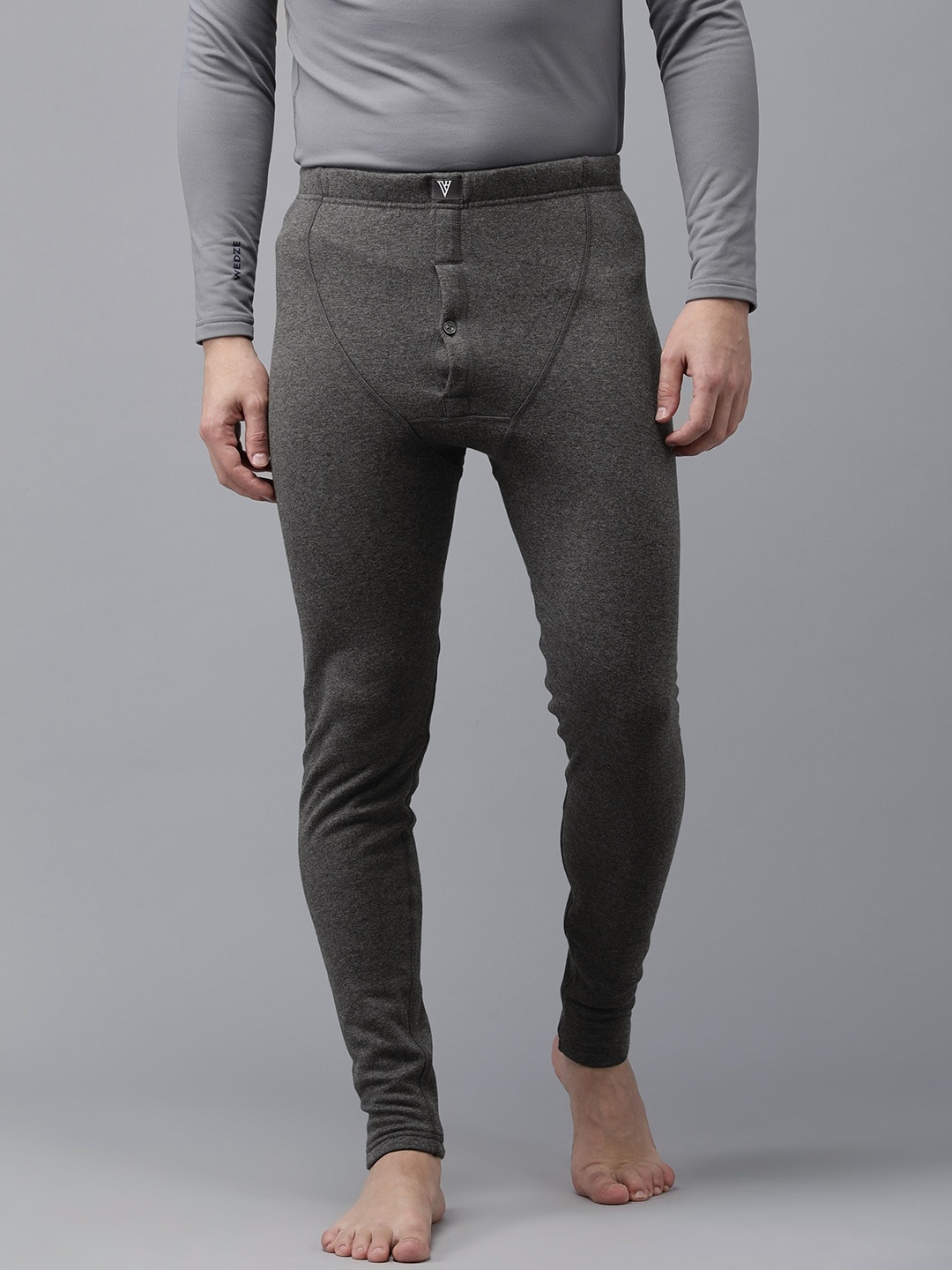 

Van Heusen Men Solid Warmtech Velvet Touch Thermal Bottom, Charcoal
