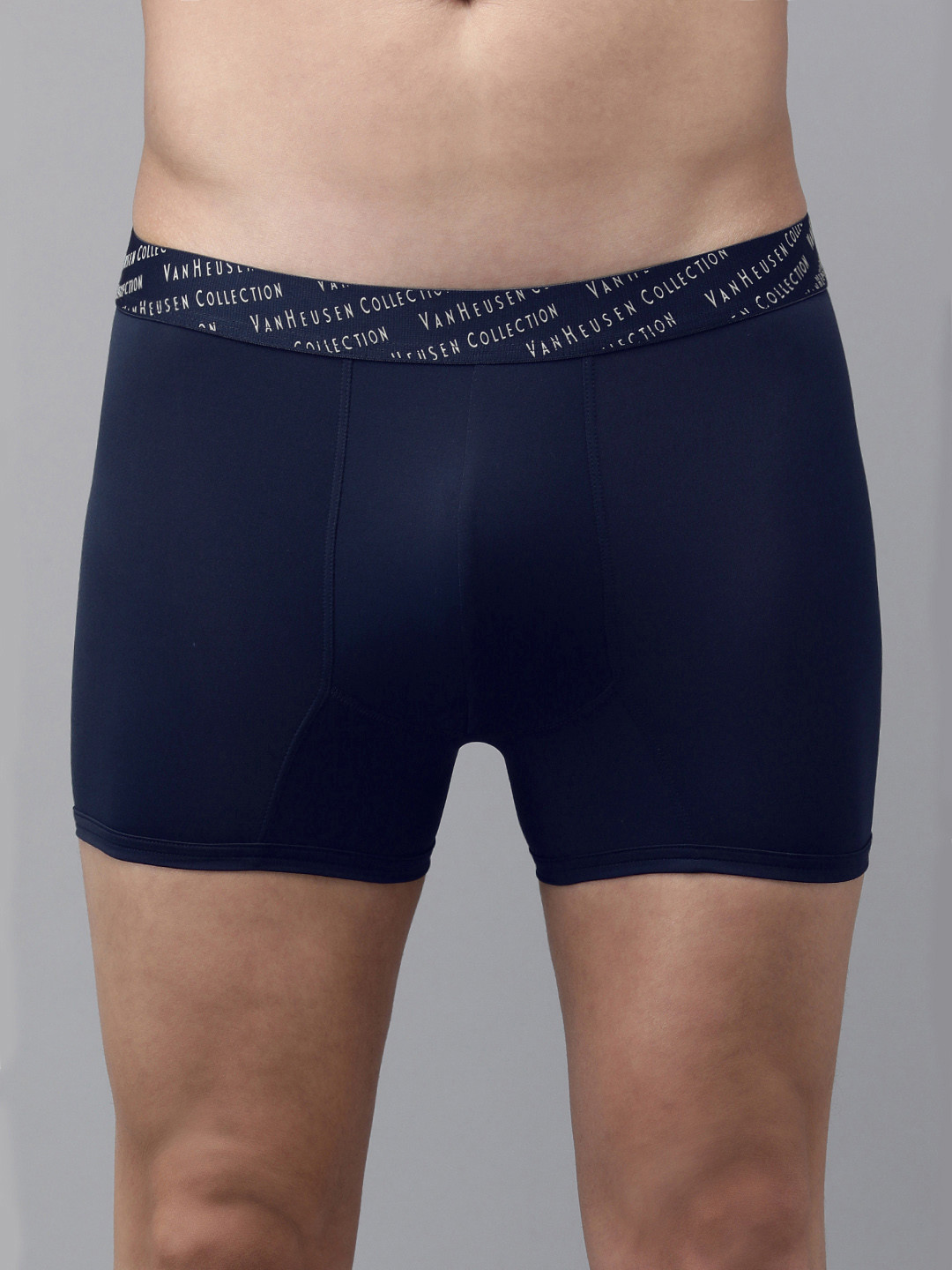 

Van Heusen Men 4 Way Stretch 3D Logo Trunks- 8905482035804, Navy blue