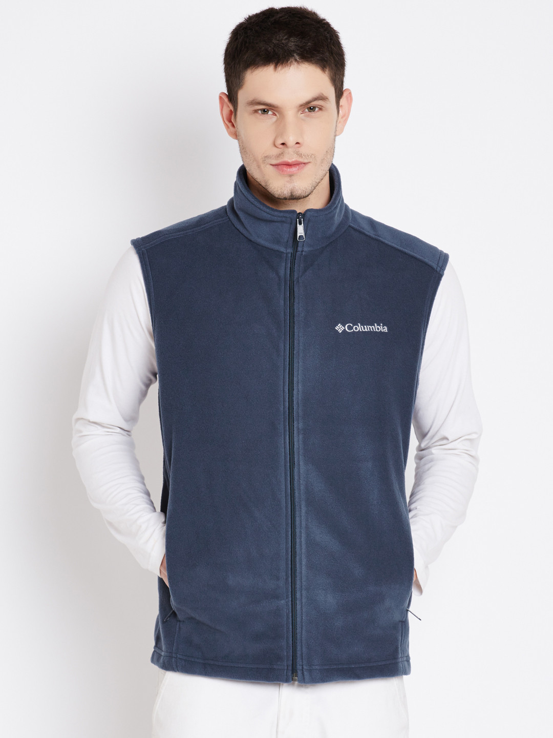 

Columbia Navy Steens Mountain Sleeveless Outdoor Jacket, Navy blue