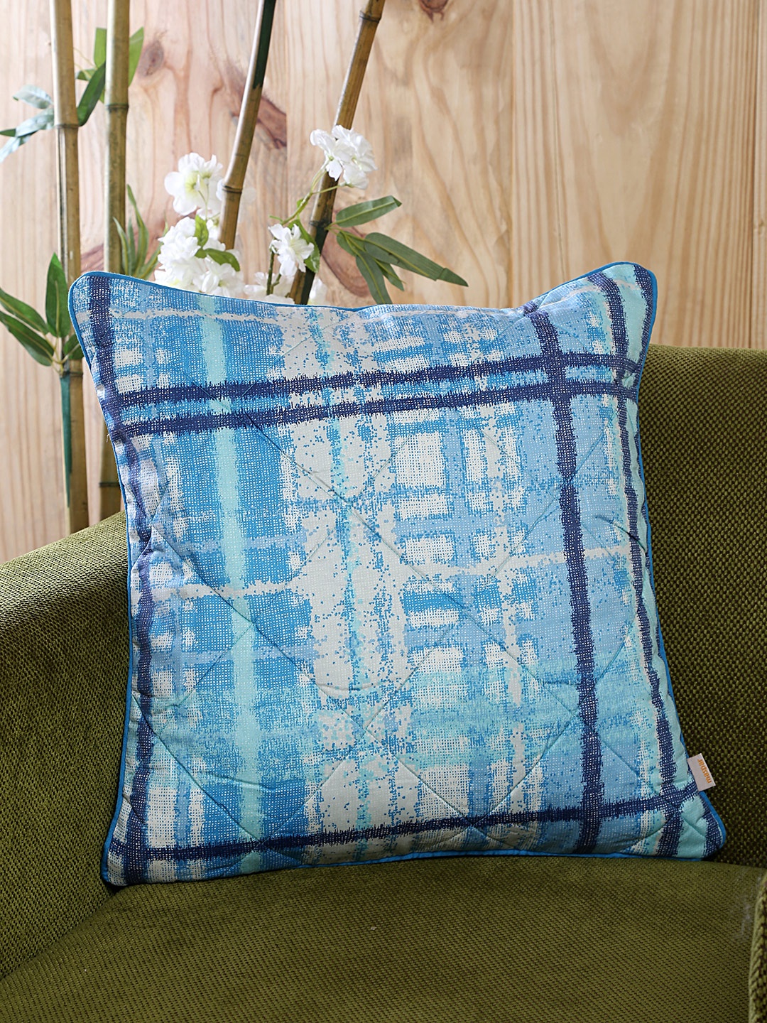 

MASPAR Blue Single Printed 18" x 18" Square Cushion Cover