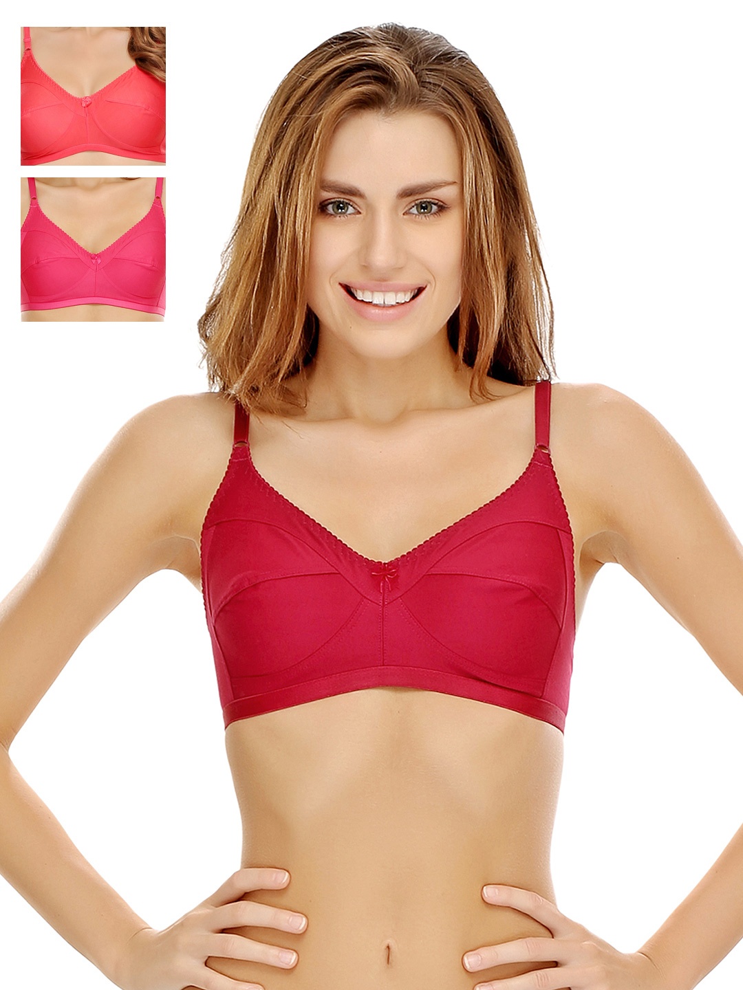 

Clovia Pack Of 3 Bra, Maroon