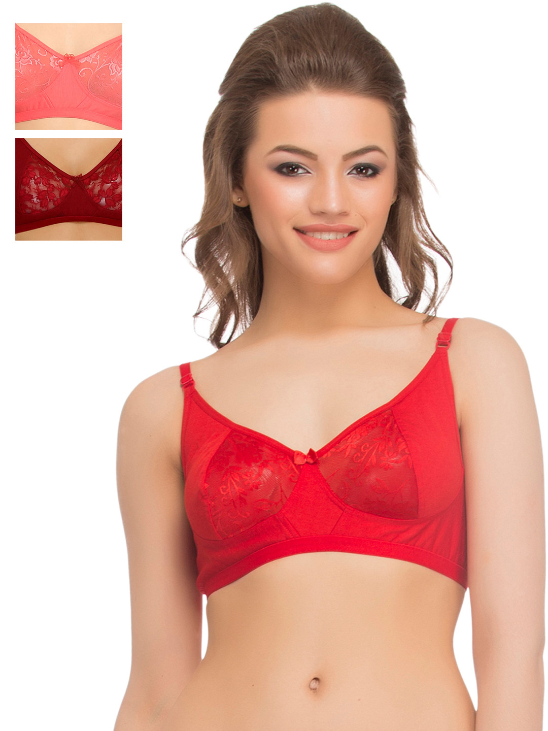 

Clovia Pack Of 2 Bra, Peach
