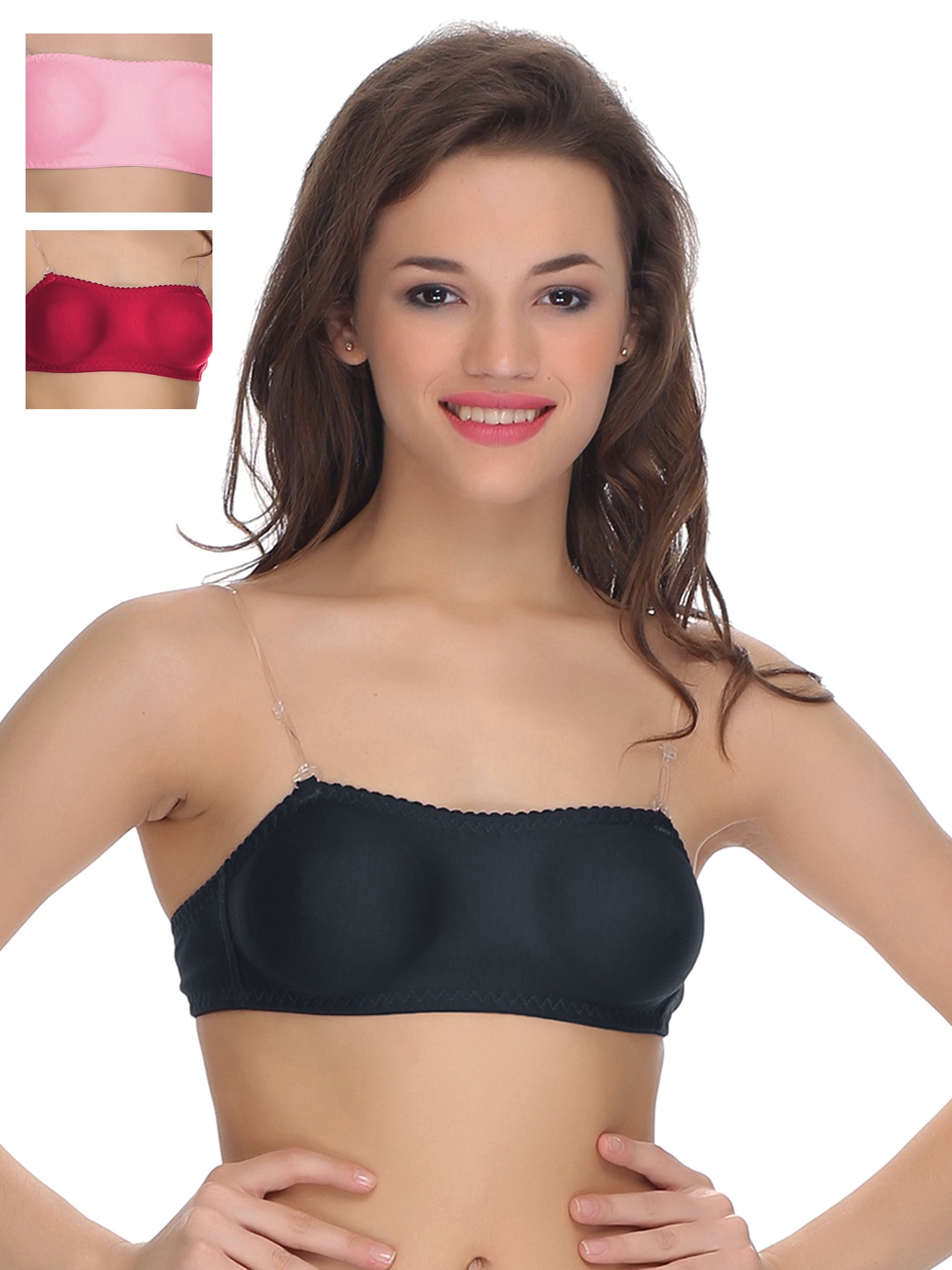 

Clovia Pack Of 3 Bra, Black