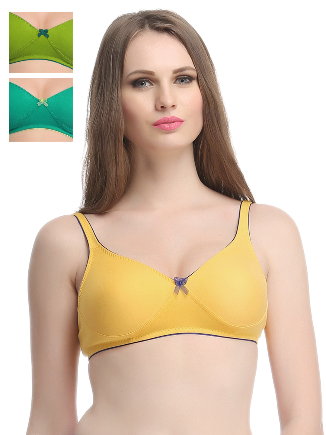 

Clovia Pack Of 2 Bra, Green