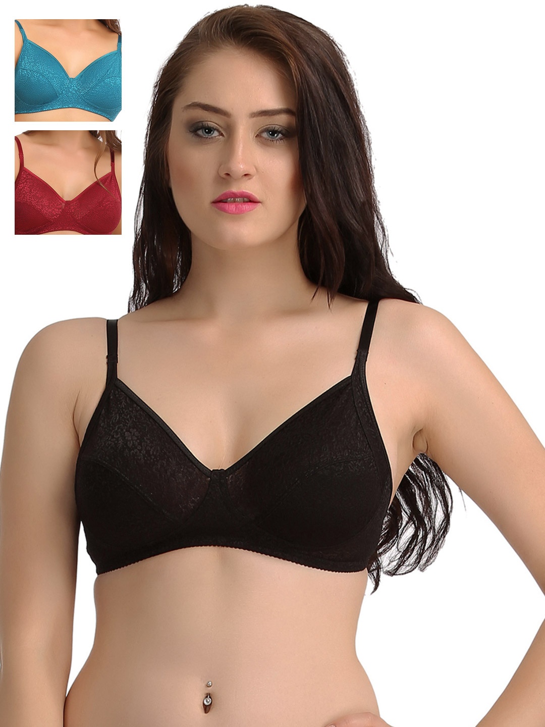 

Clovia Pack Of 2 Bra, Blue