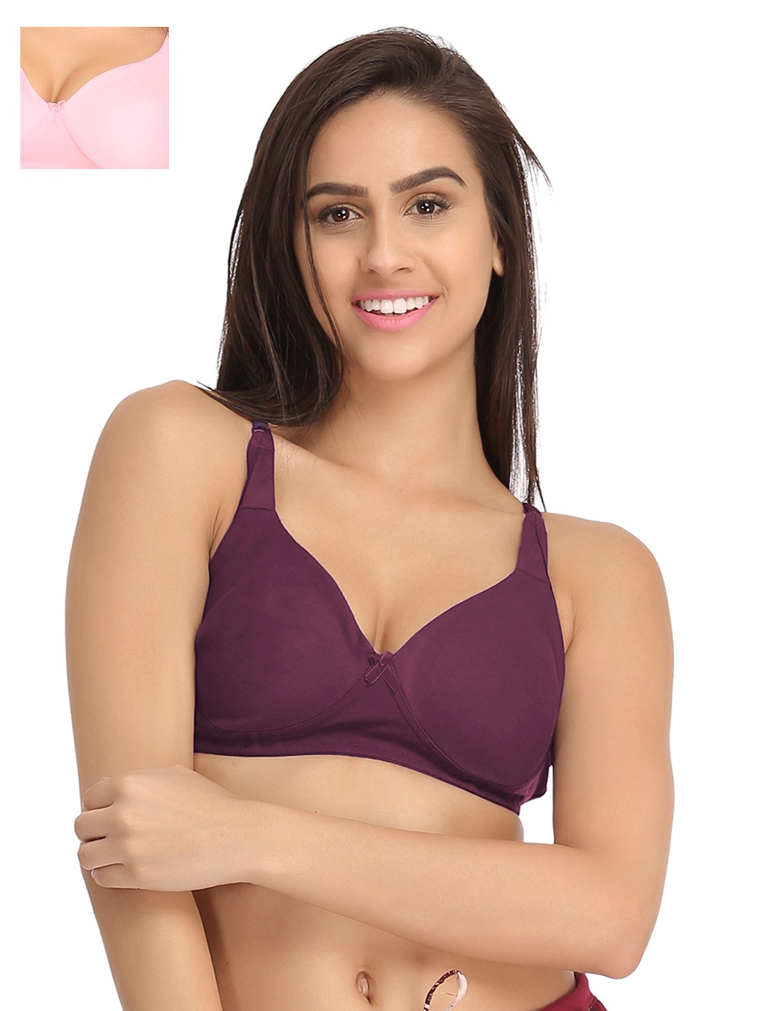 

Clovia Pack Of 2 Bra, Purple