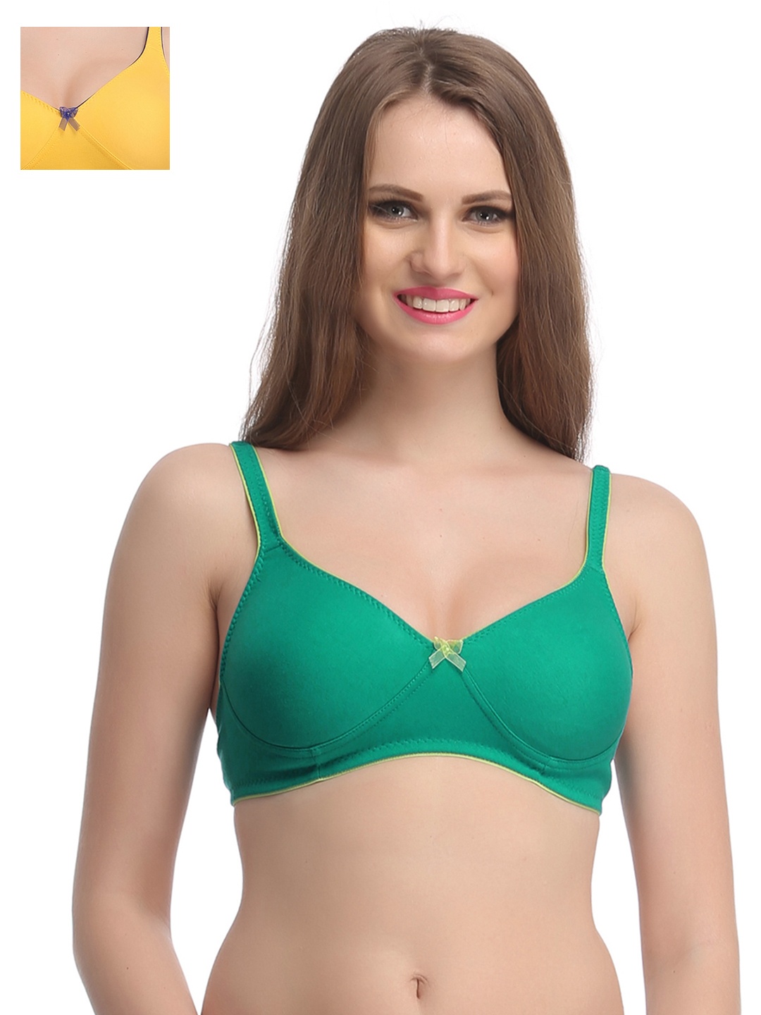 

Clovia Pack Of 2 Bra, Green