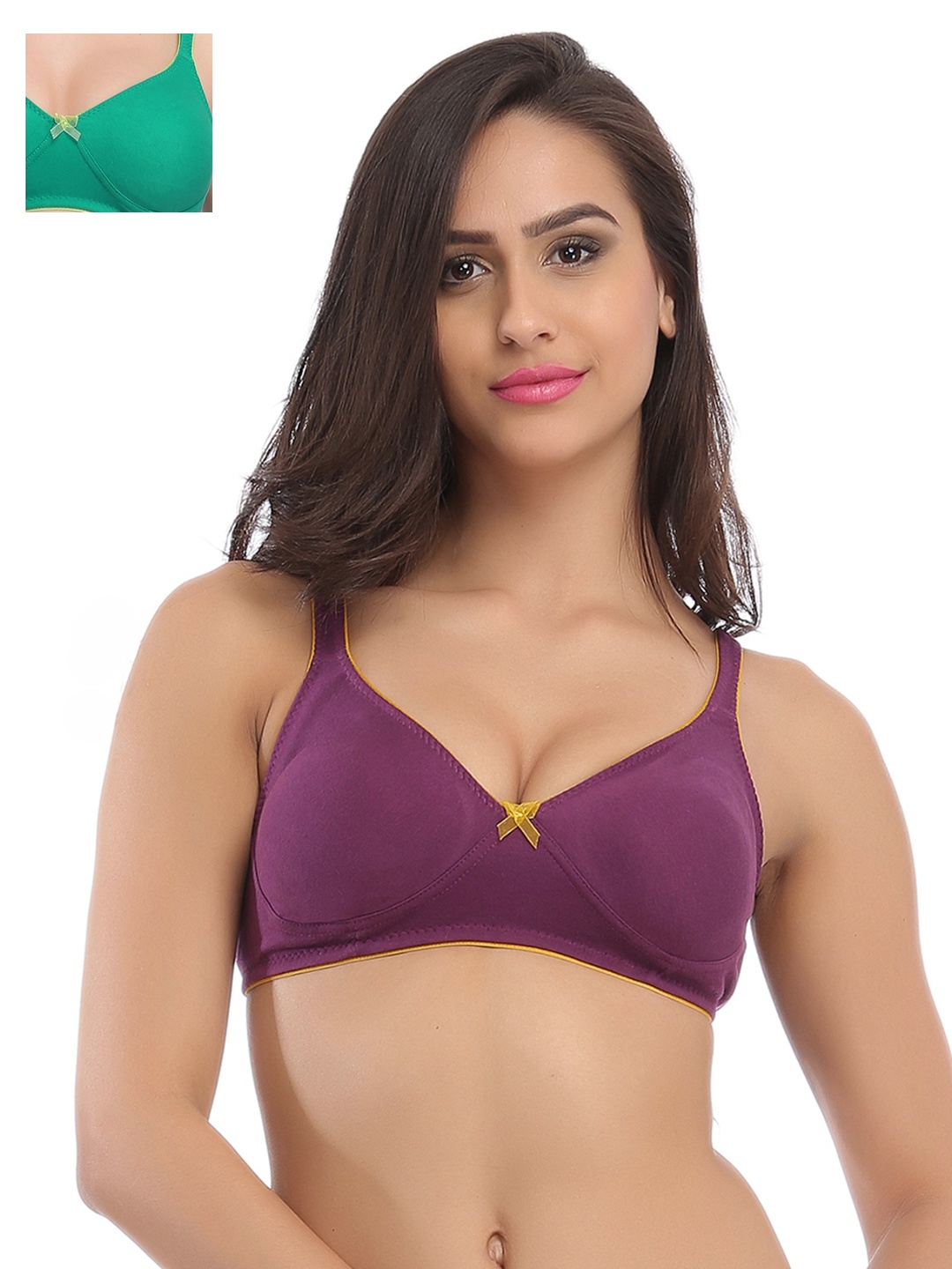 

Clovia Pack Of 2 Bra, Purple