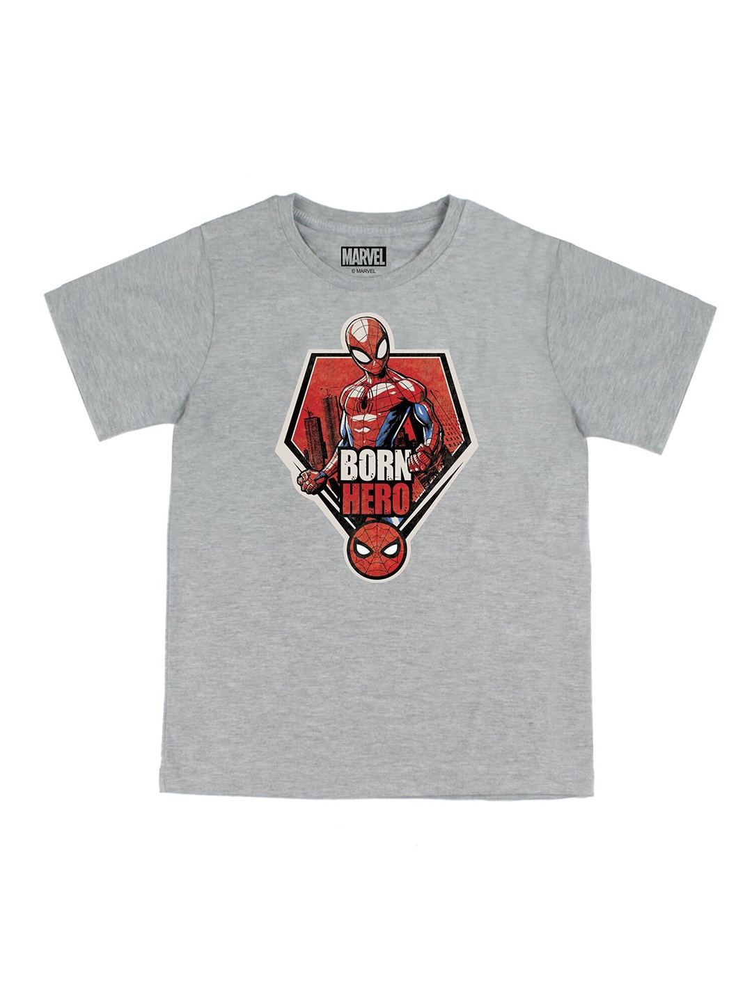 

Marvel by Wear Your Mind Boys Grey Printed T-shirt