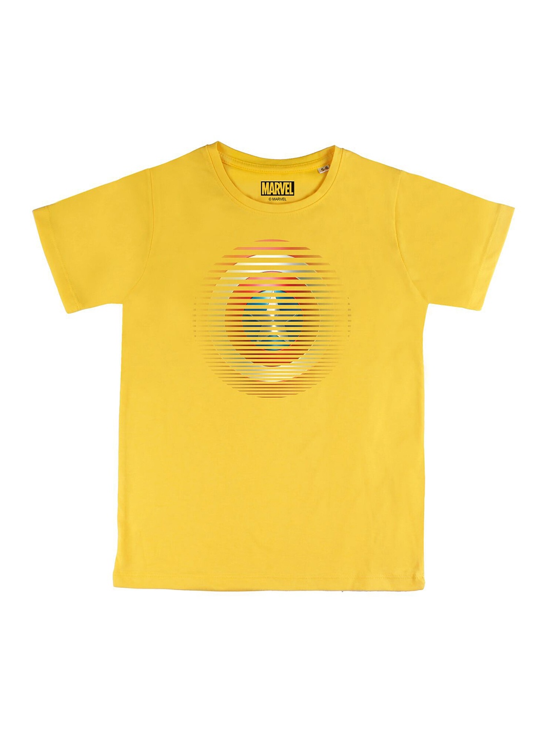 

Marvel by Wear Your Mind Boys Yellow Printed T-shirt
