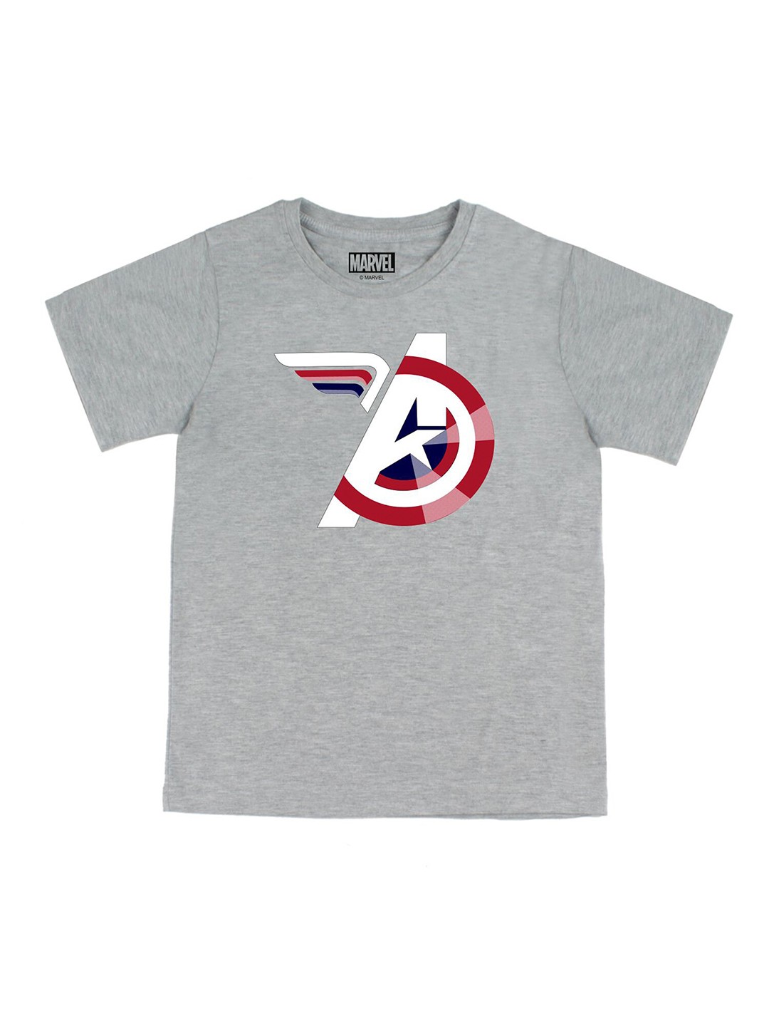 

Marvel by Wear Your Mind Boys Grey Printed T-shirt