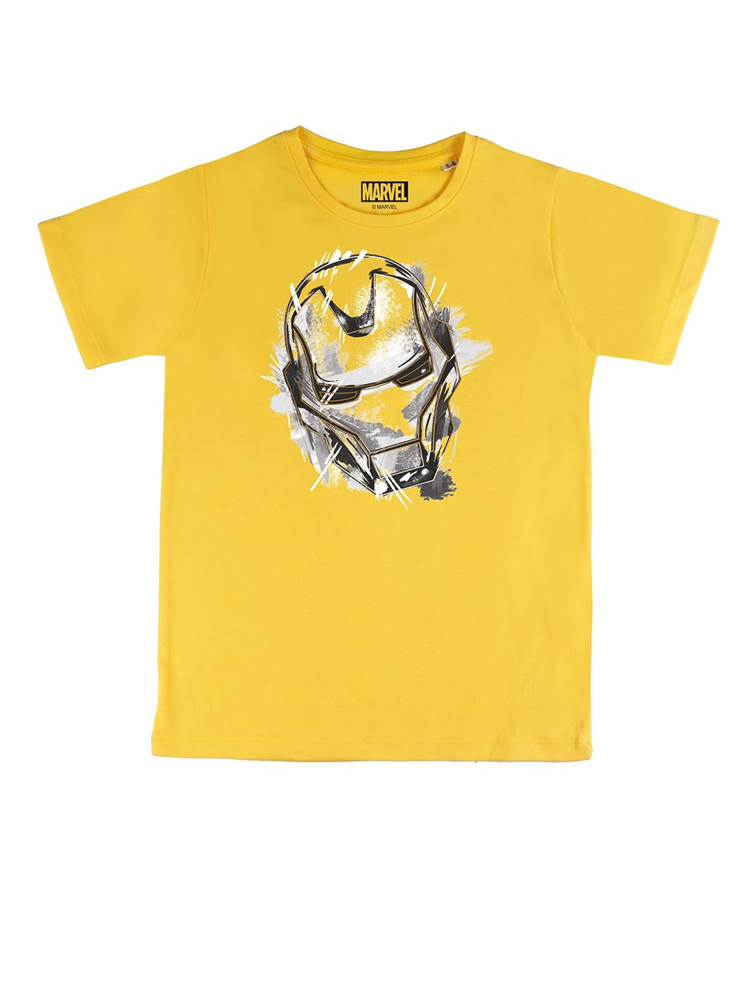 

Marvel by Wear Your Mind Boys Yellow & Black Iron Man Printed T-shirt