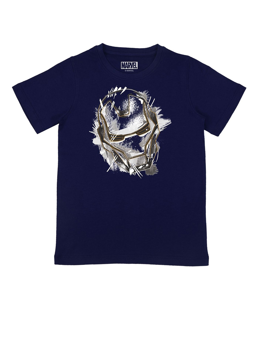 

Marvel by Wear Your Mind Boys Navy Blue Avengers Printed Pure Cotton T-shirt