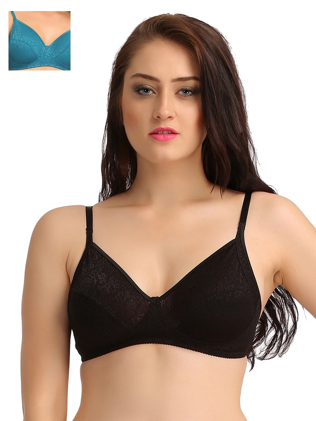 

Clovia Pack Of 2 Bra, Black