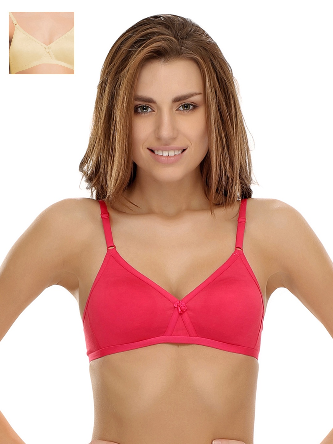 

Clovia Pack Of 2 Bra, Pink