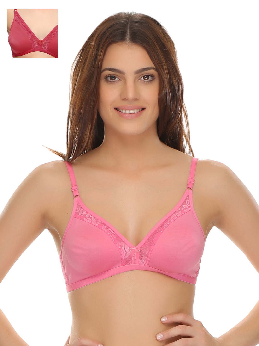 

Clovia Pack Of 2 Bra, Red