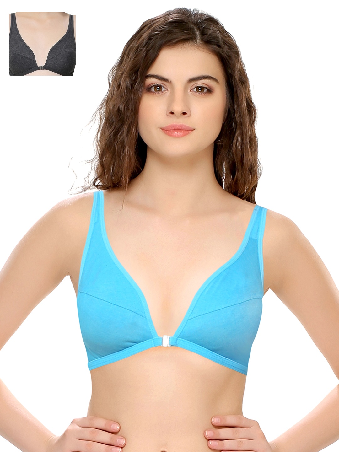 

Clovia Pack Of 2 Bra, Grey