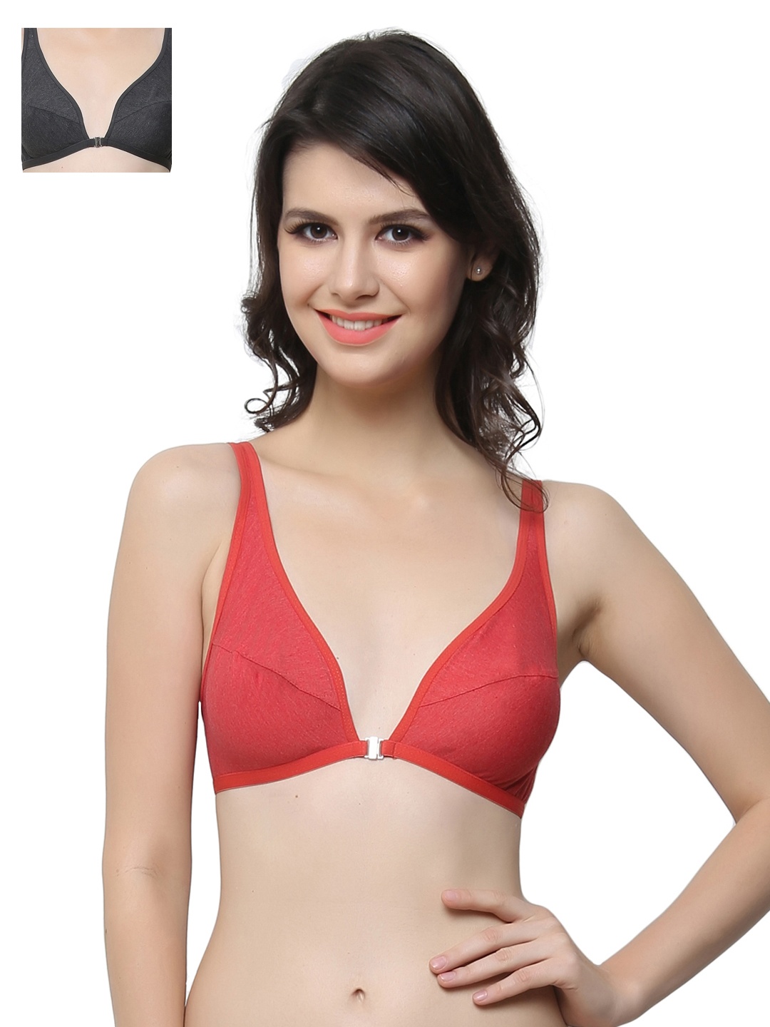 

Clovia Pack Of 2 Bra, Grey