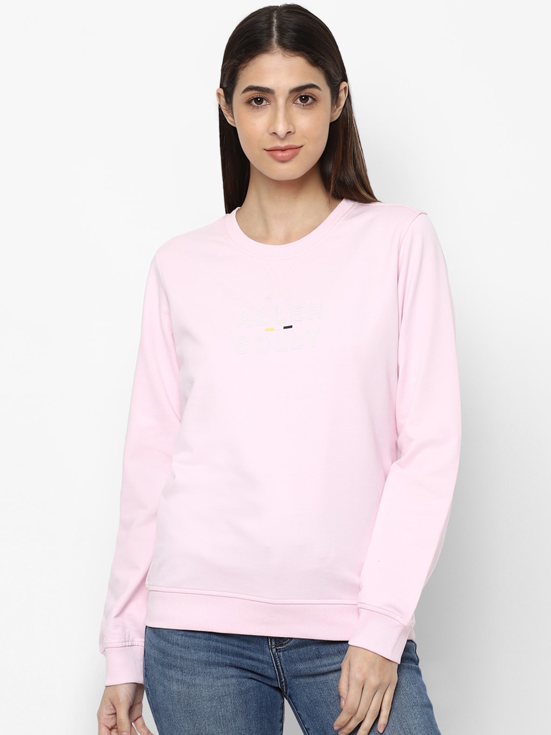 

Allen Solly Woman Pink Sweatshirt