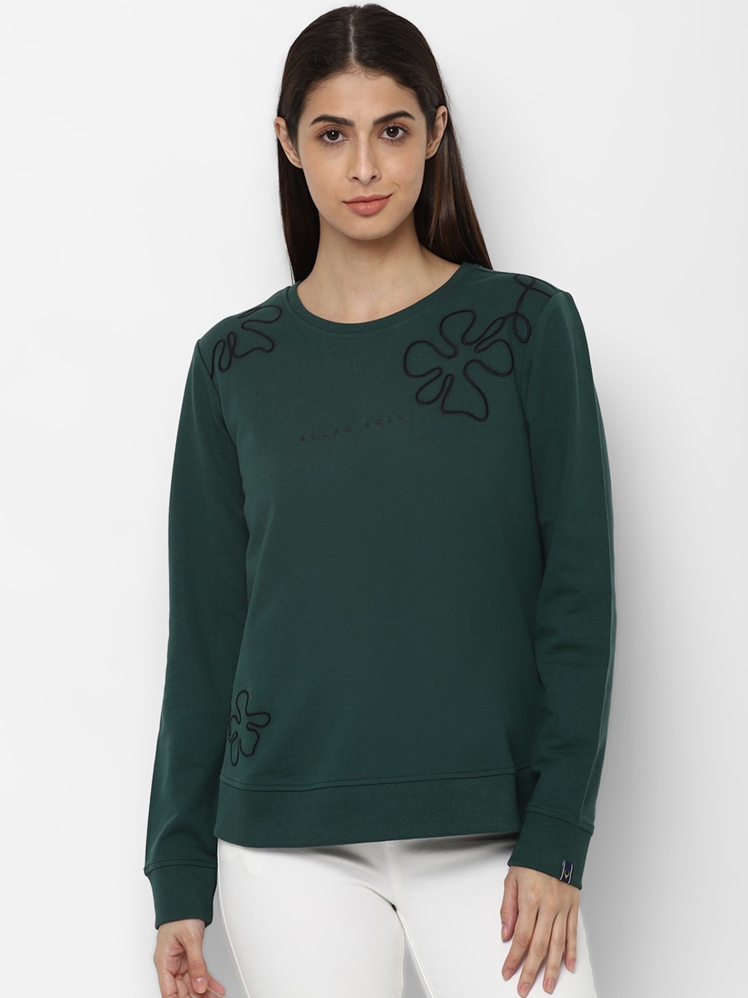 

Allen Solly Woman Women Green Sweatshirt