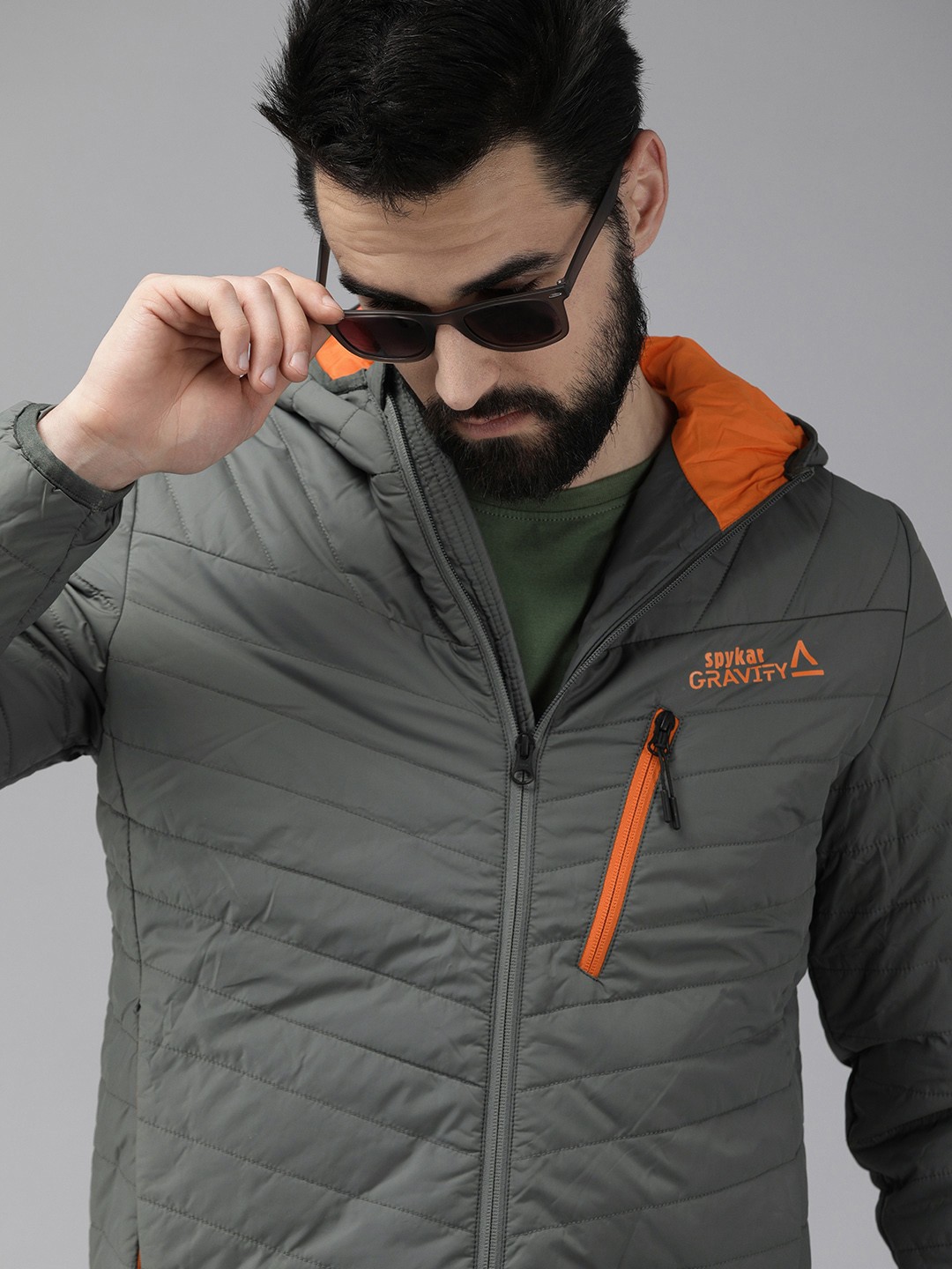 

SPYKAR Men Grey Lightweight Padded Jacket