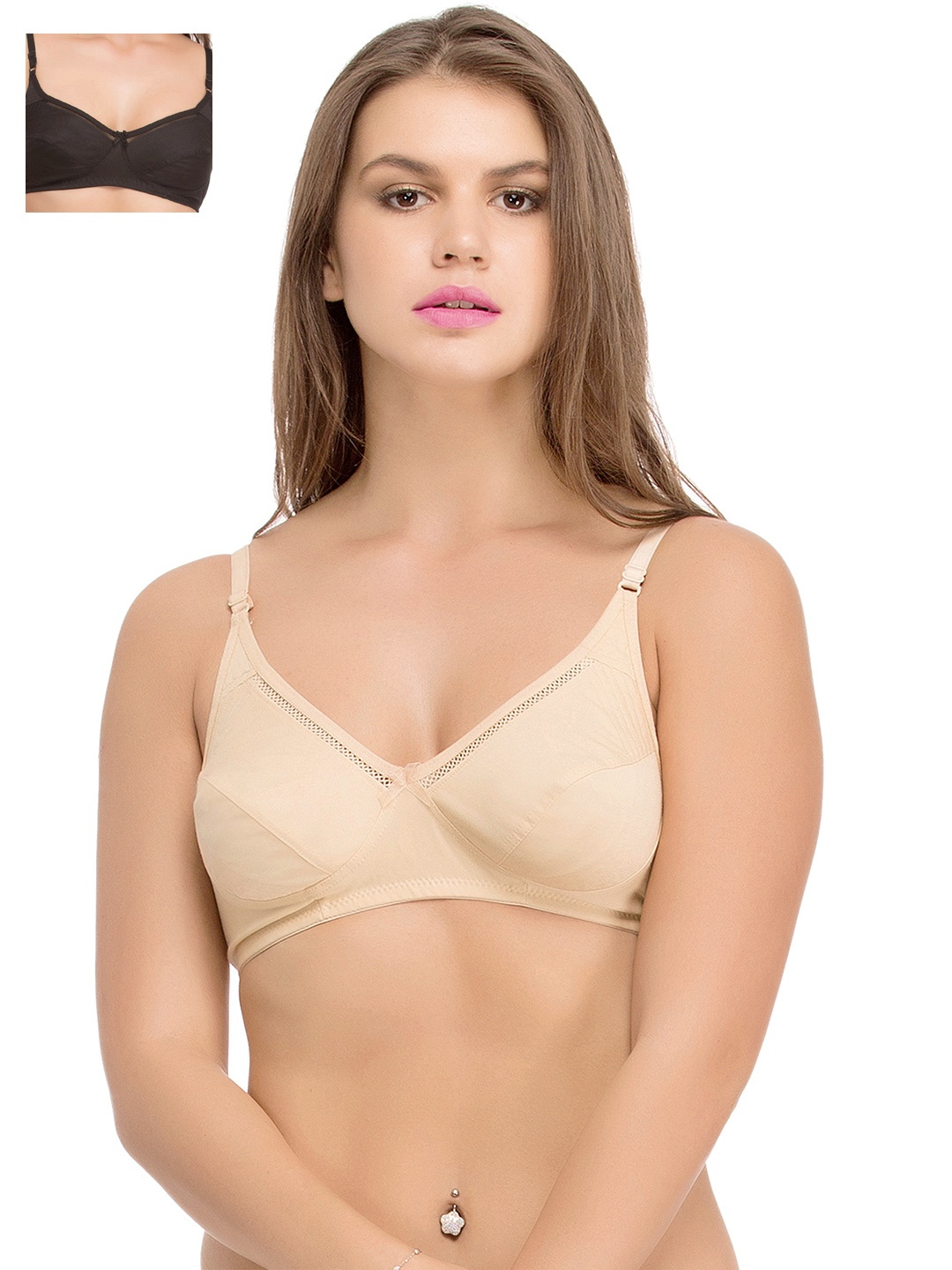 

Clovia Pack Of 2 Bra, Black