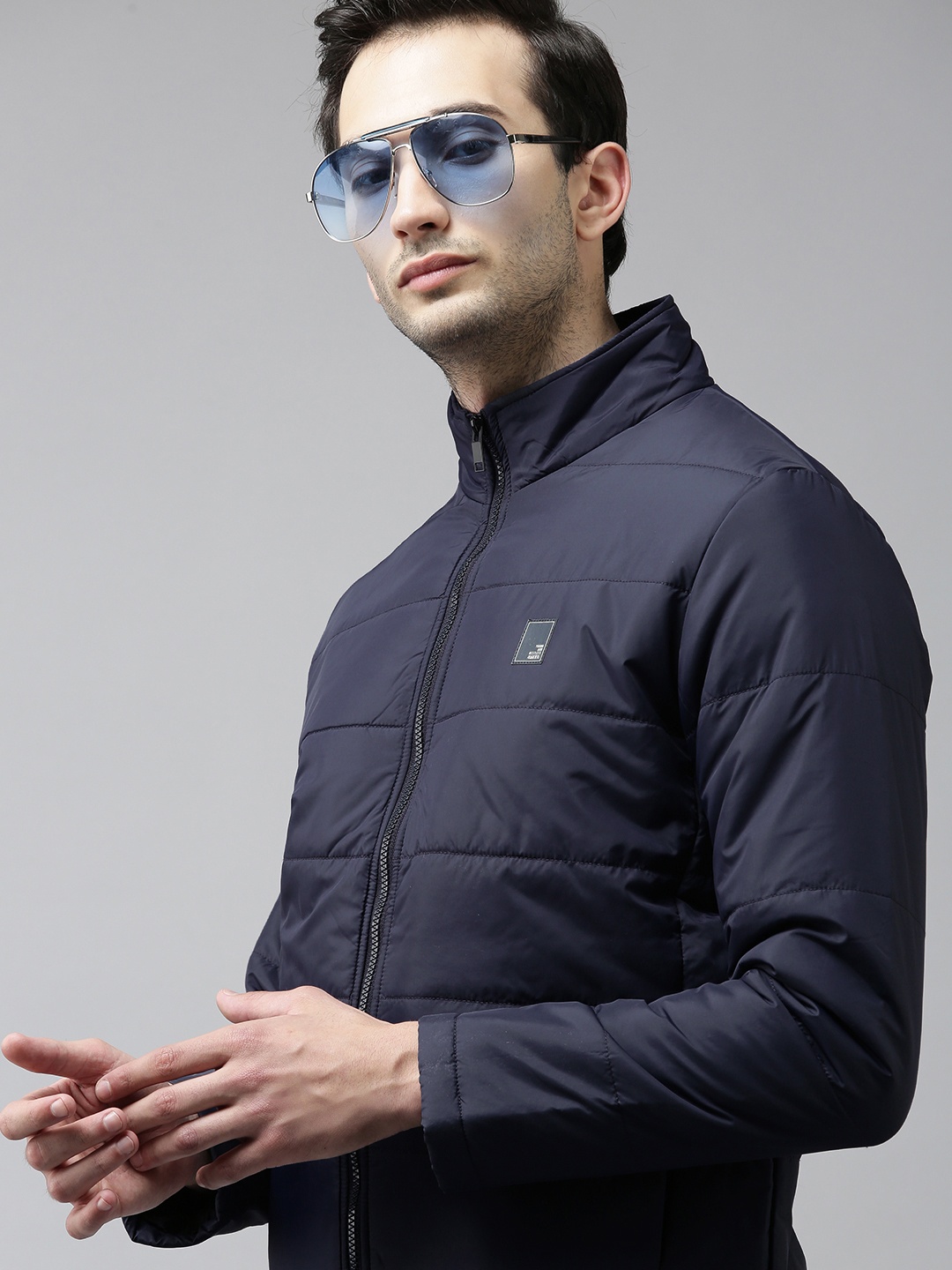 

SPYKAR Men Navy Blue Insulator Padded Jacket