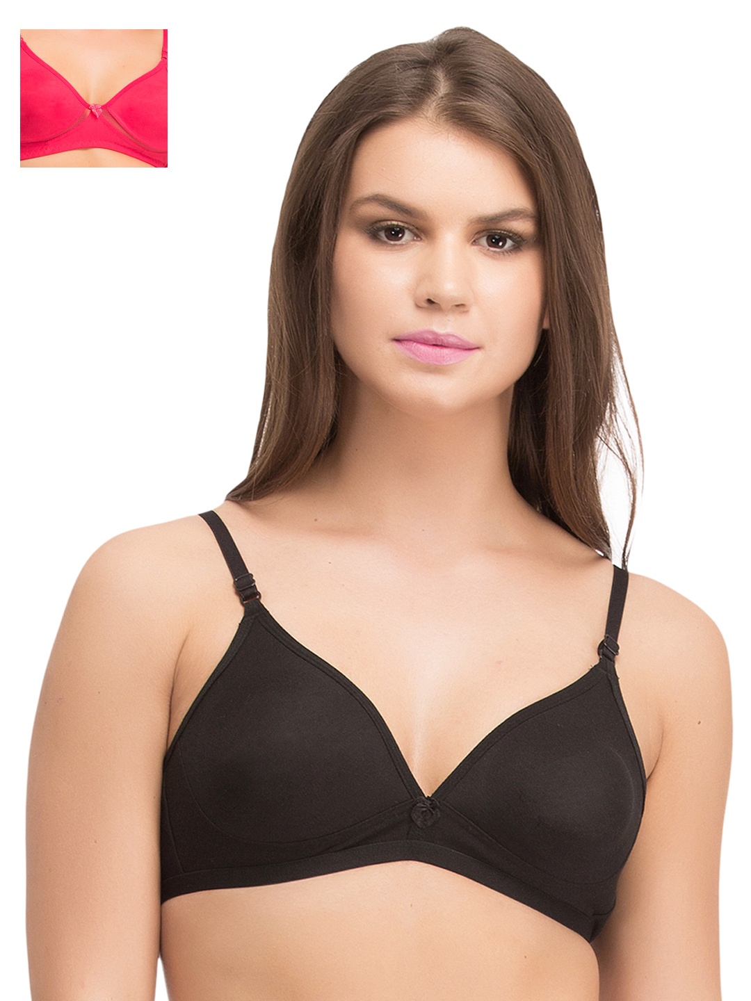 

Clovia Pack Of 2 Bra, Pink