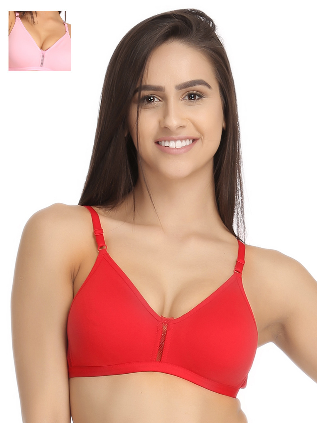 

Clovia Pack Of 2 Bra, Pink