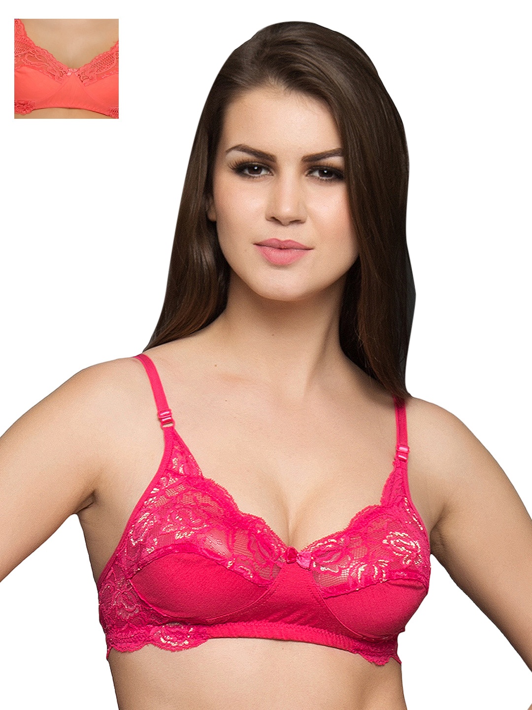 

Clovia Pack Of 2 Bra, Pink