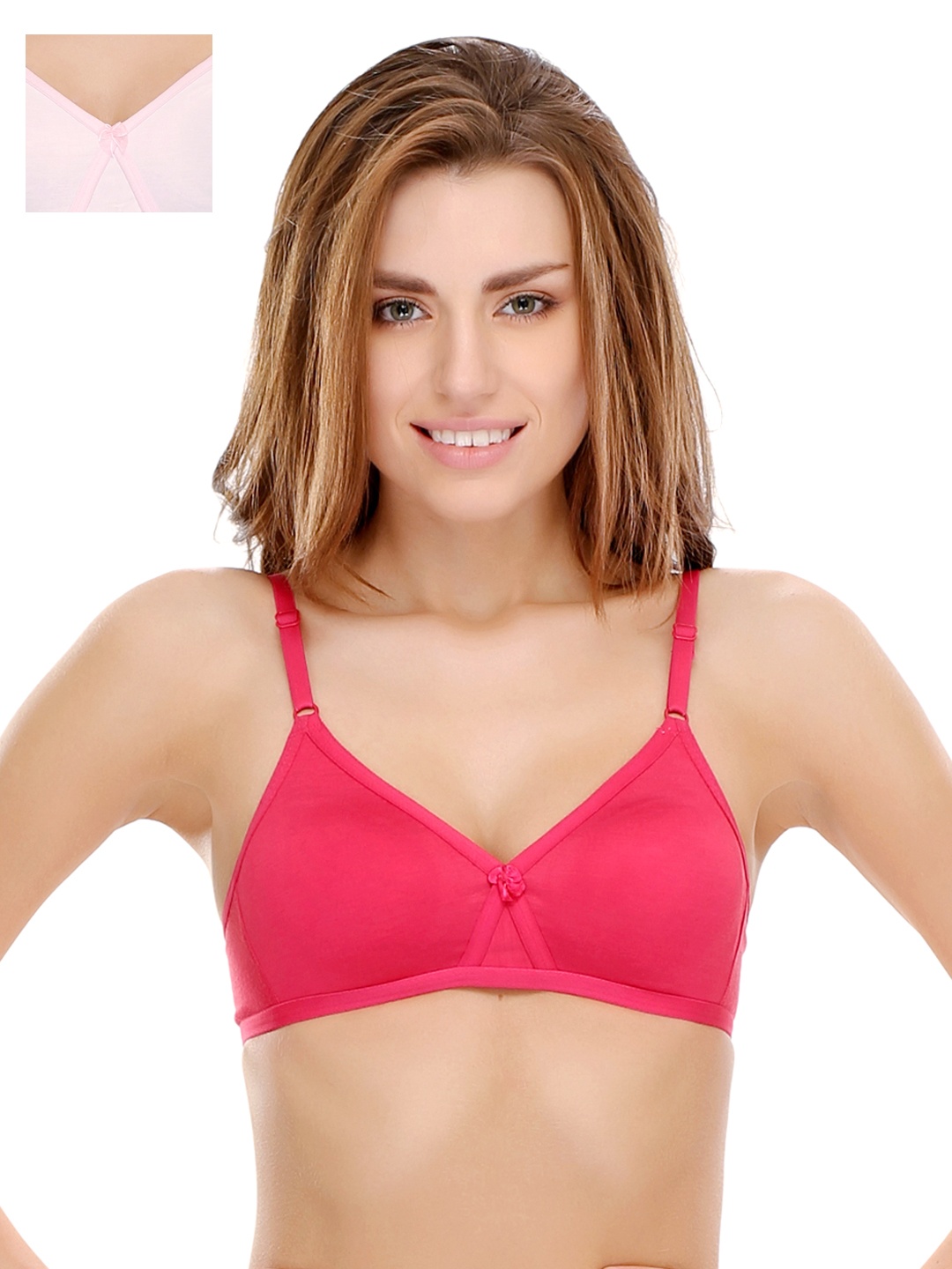 

Clovia Pack Of 2 Bra, Pink