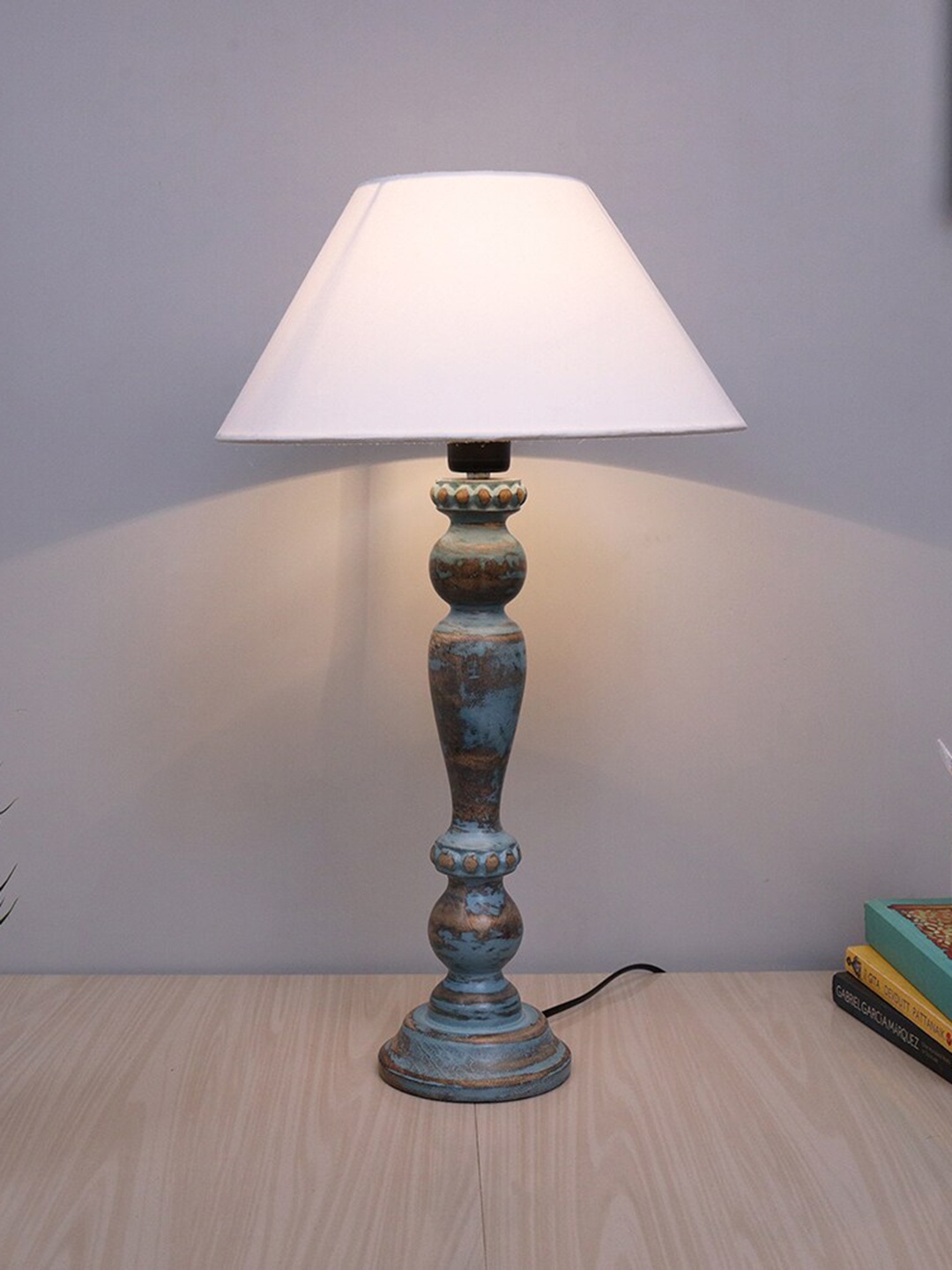 

Homesake White Handcrafted Table Lamp with Shade