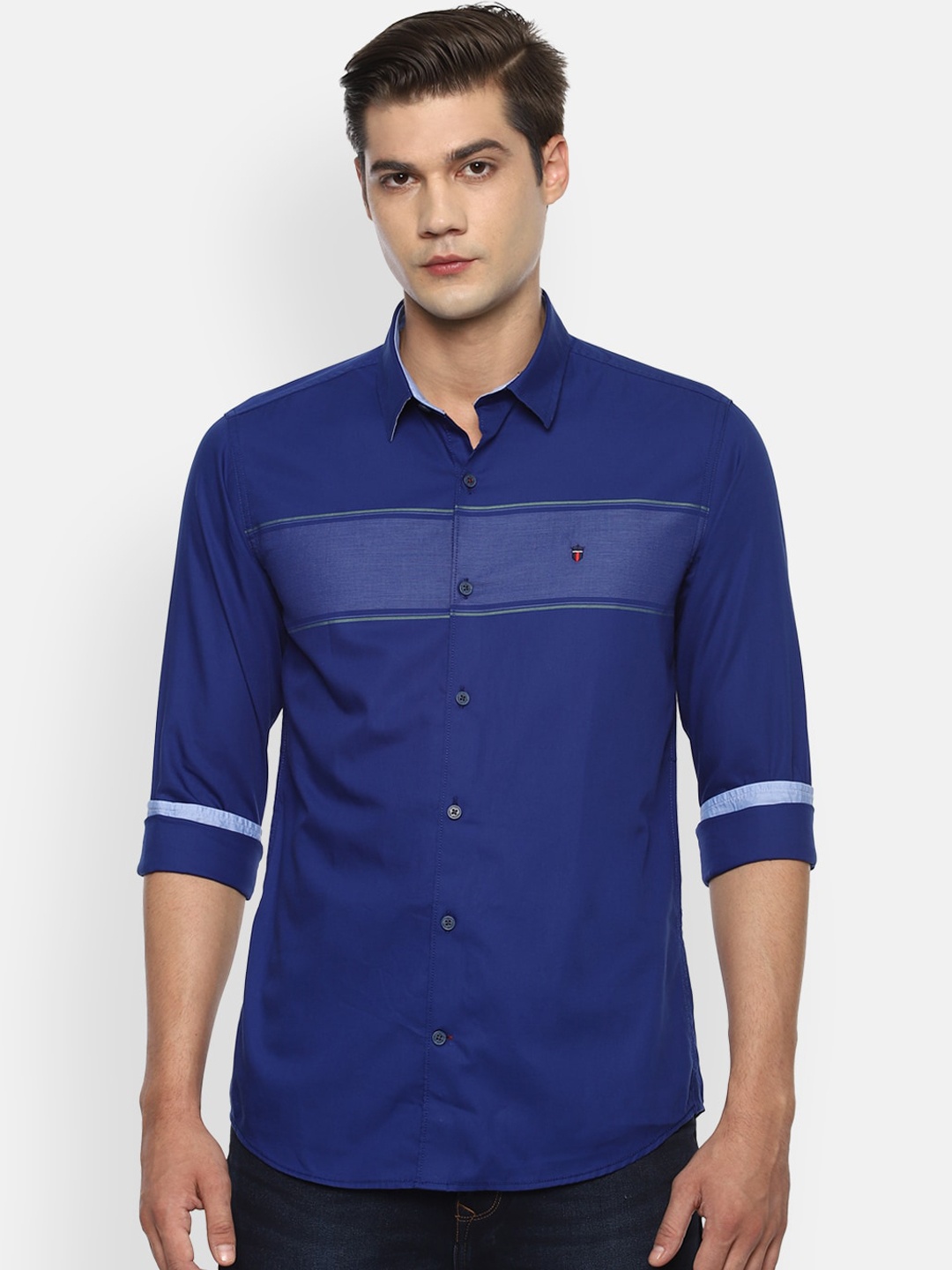 

Louis Philippe Sport Men Blue Slim Fit Opaque Casual Shirt