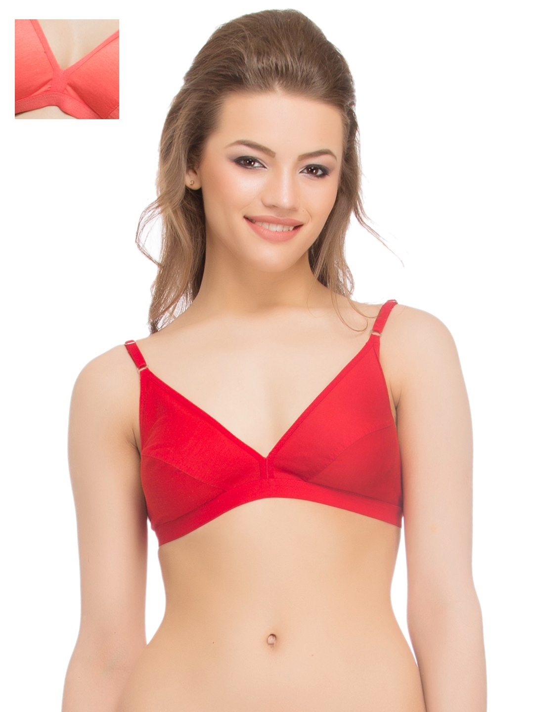 

Clovia Pack Of 2 Bra, Red