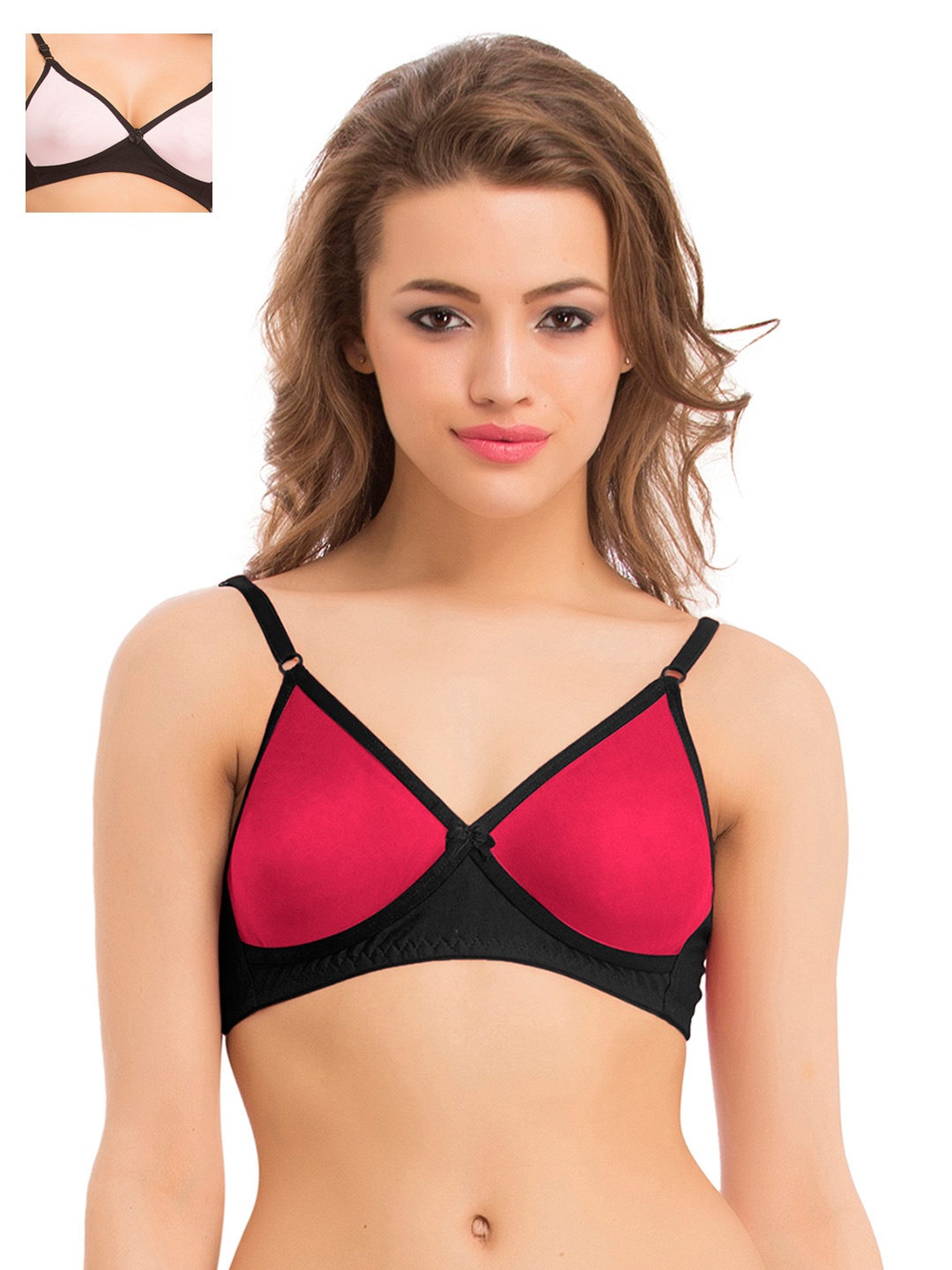 

Clovia Pack Of 2 Bra, Red