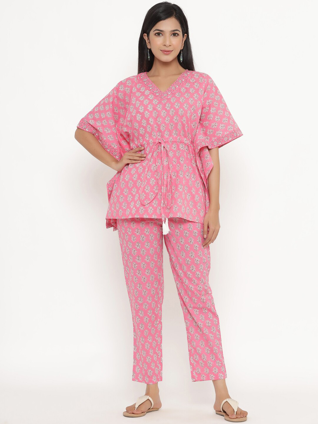 

Aprique FAB Women Pink Printed Night suit AFKPLZ5421
