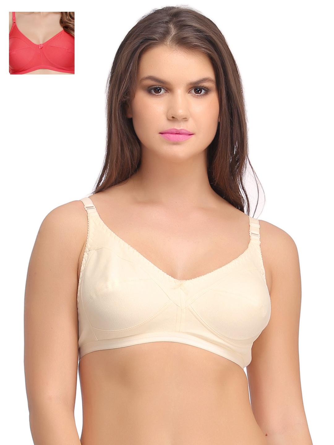 

Clovia Pack Of 2 Bra, Coral