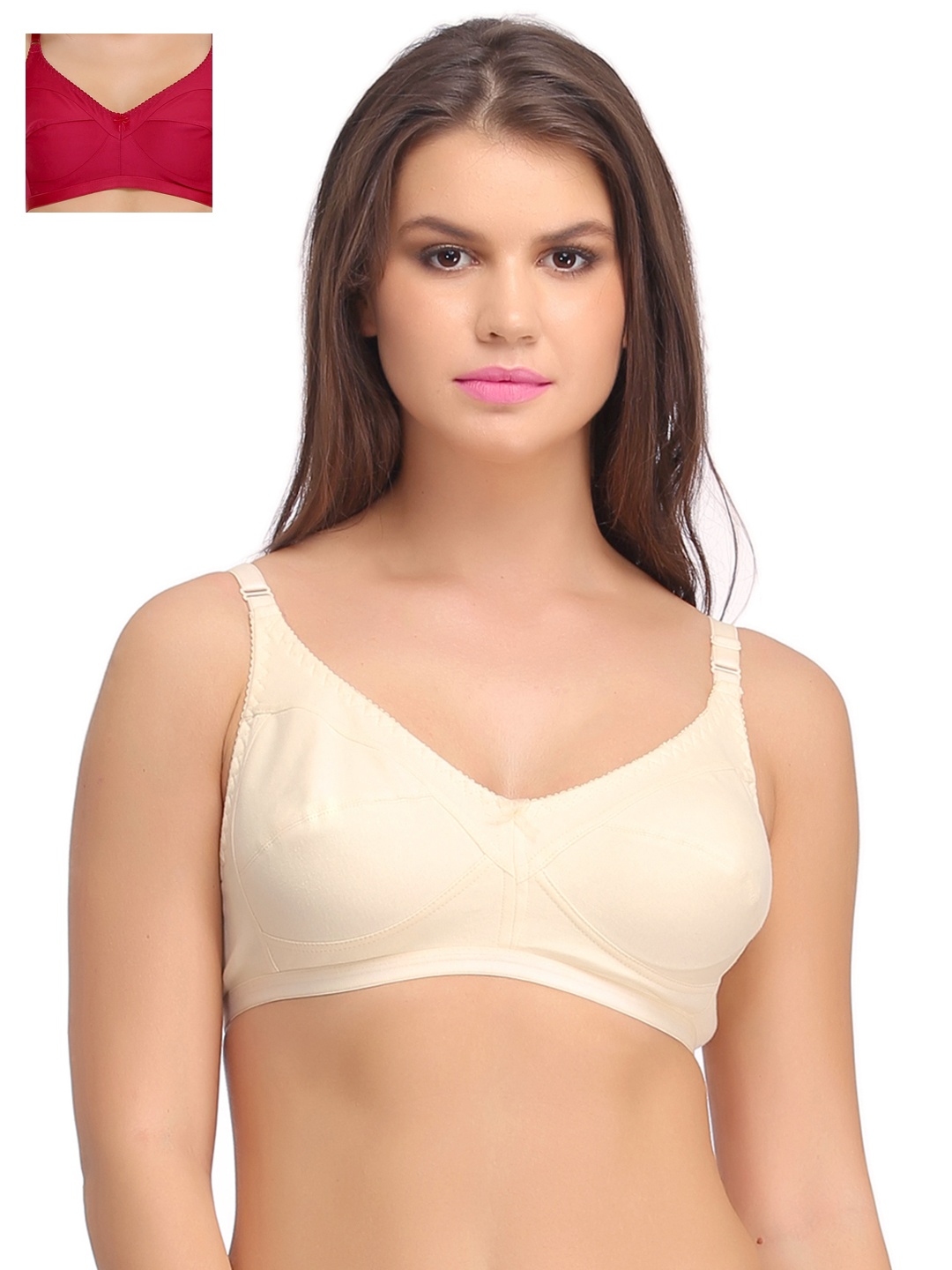 

Clovia Pack Of 2 Bra, Pink