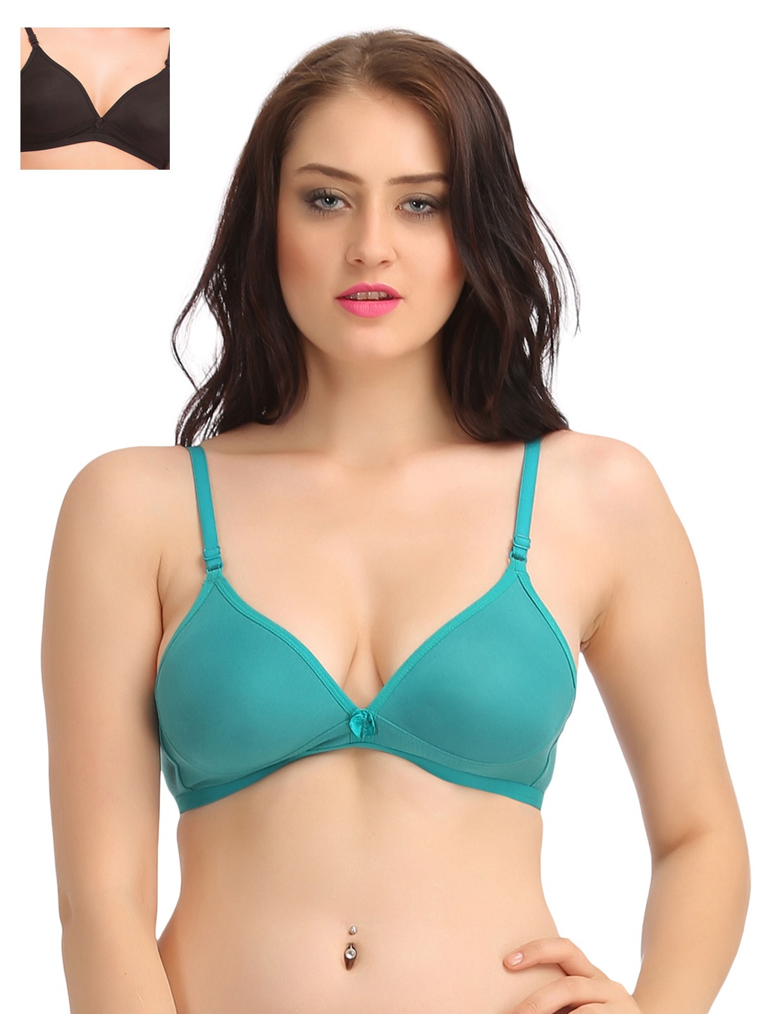 

Clovia Pack Of 2 Bra, Black