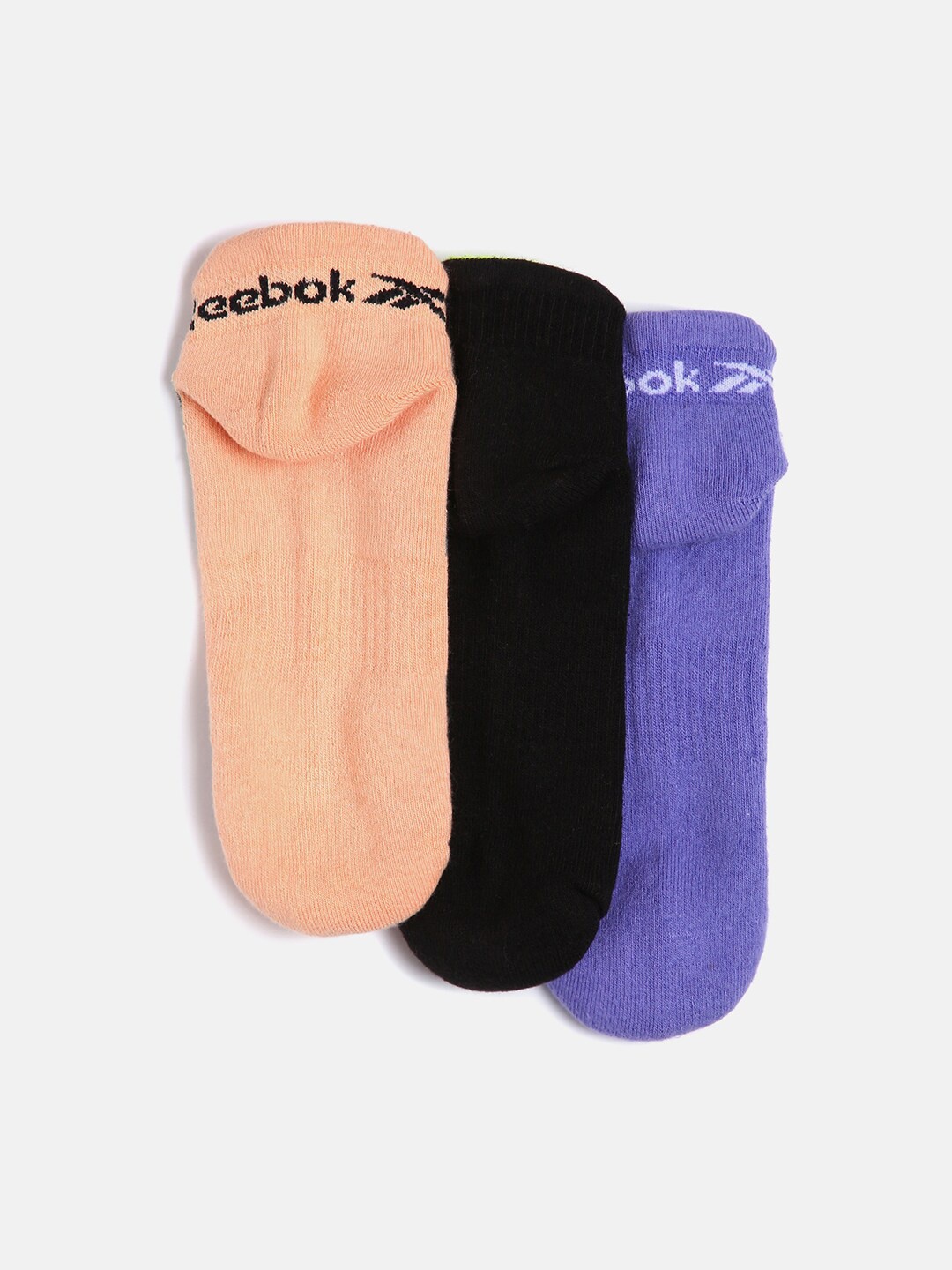 

Reebok Men Pack of 3 Assorted Ankle Length Socks