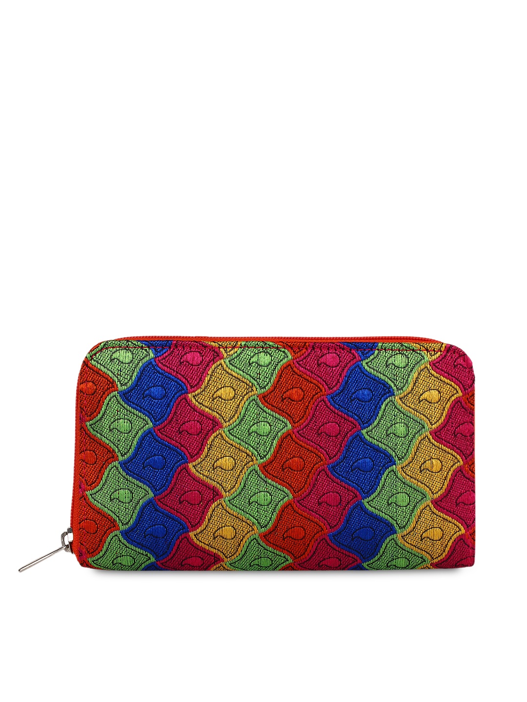 

Anekaant Women Multicoloured Jacquard Wallet, Multi