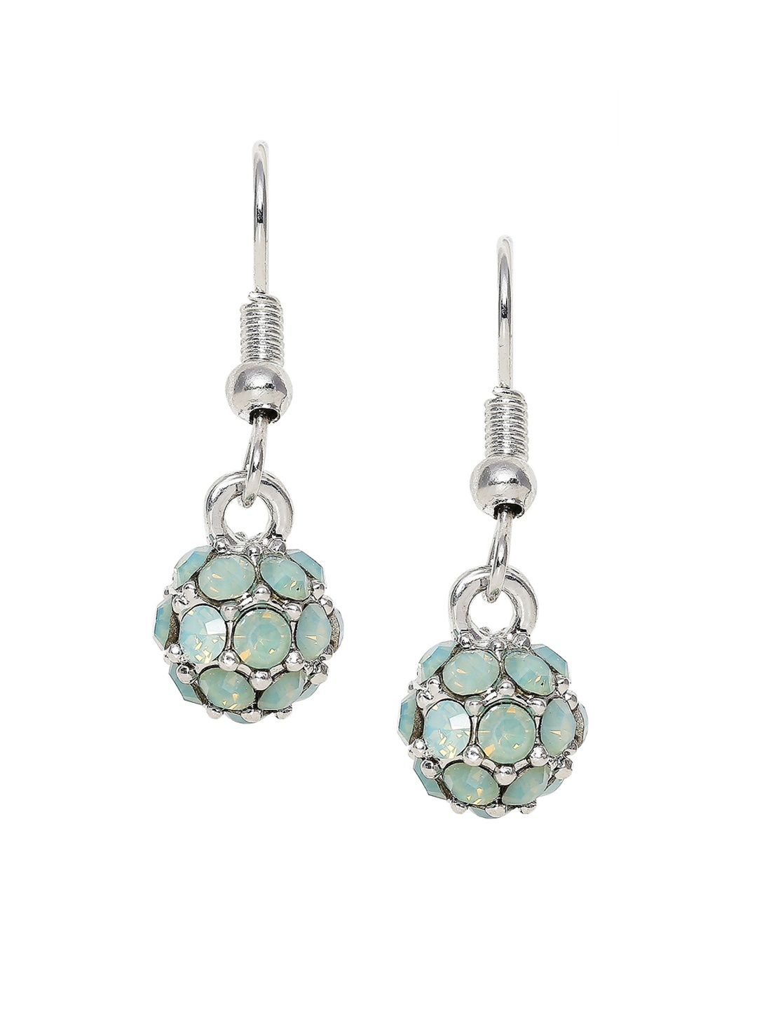 

Mahi Green Spherical Drop Earrings