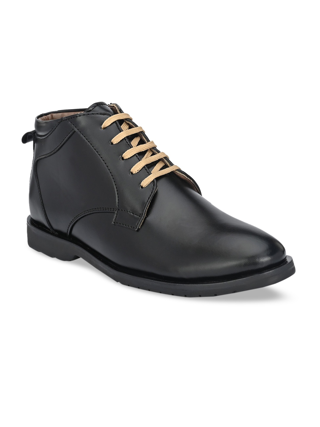 

John Karsun Men Black Flat Boots